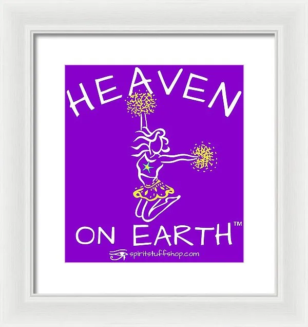 Cheerleading Heaven On Earth - Framed Print