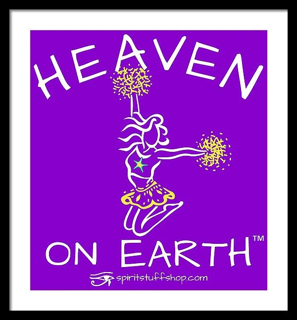 Cheerleading Heaven On Earth - Framed Print