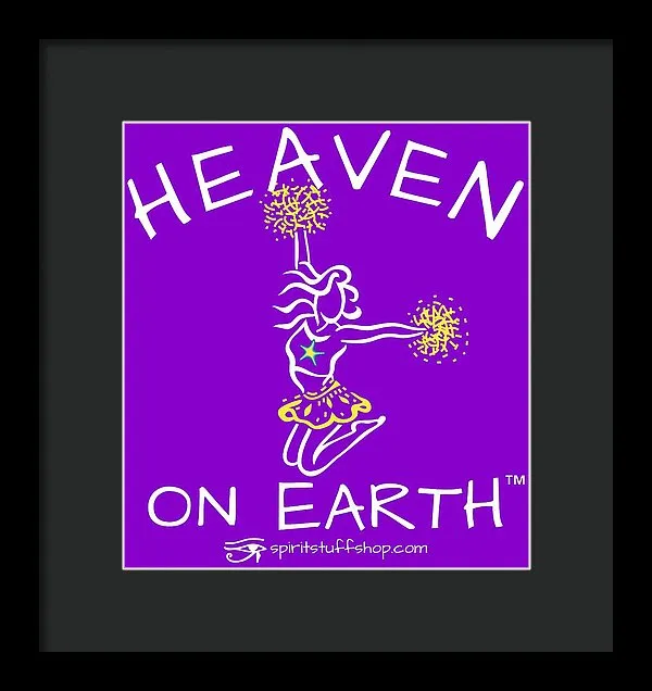 Cheerleading Heaven On Earth - Framed Print