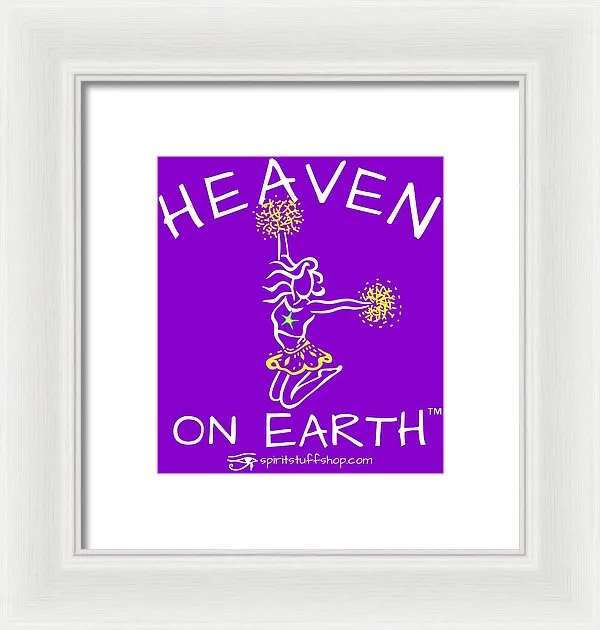 Cheerleading Heaven On Earth - Framed Print
