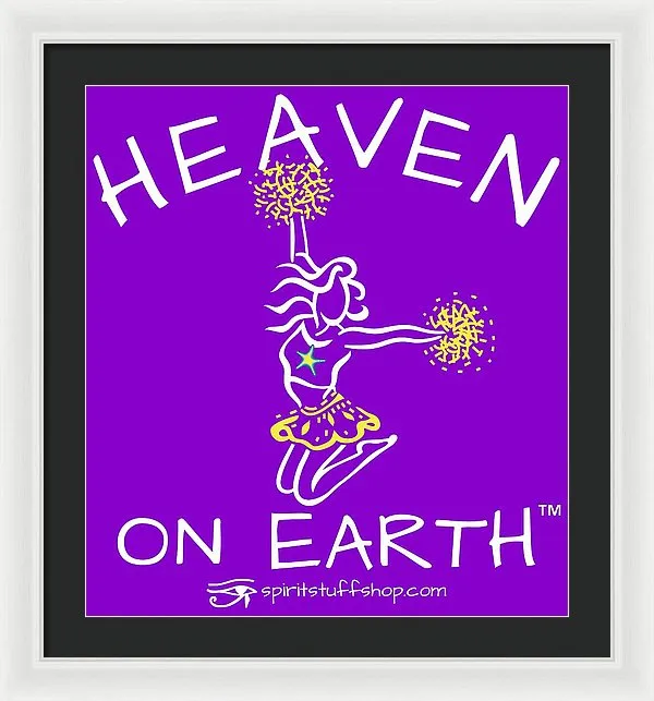 Cheerleading Heaven On Earth - Framed Print