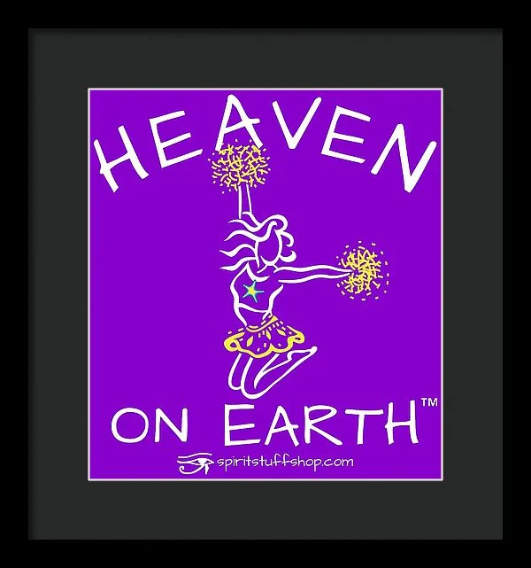 Cheerleading Heaven On Earth - Framed Print