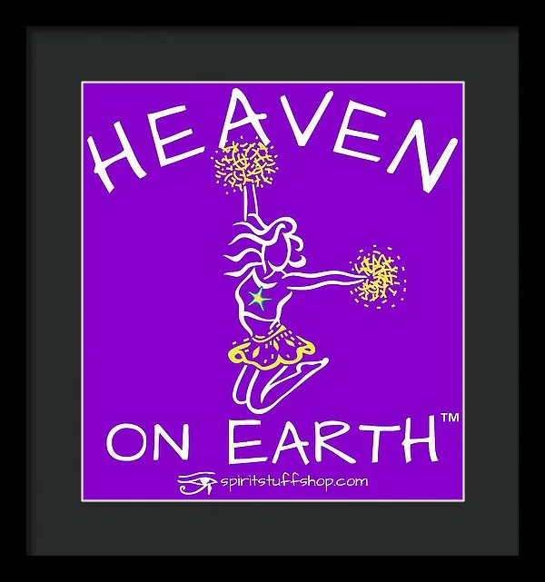 Cheerleading Heaven On Earth - Framed Print