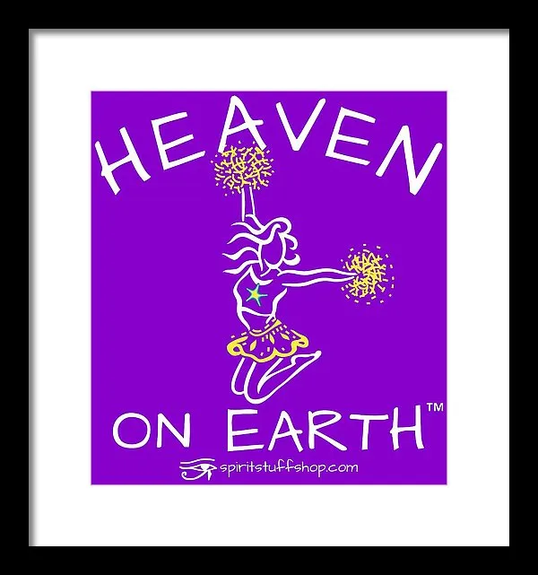 Cheerleading Heaven On Earth - Framed Print