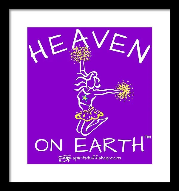 Cheerleading Heaven On Earth - Framed Print