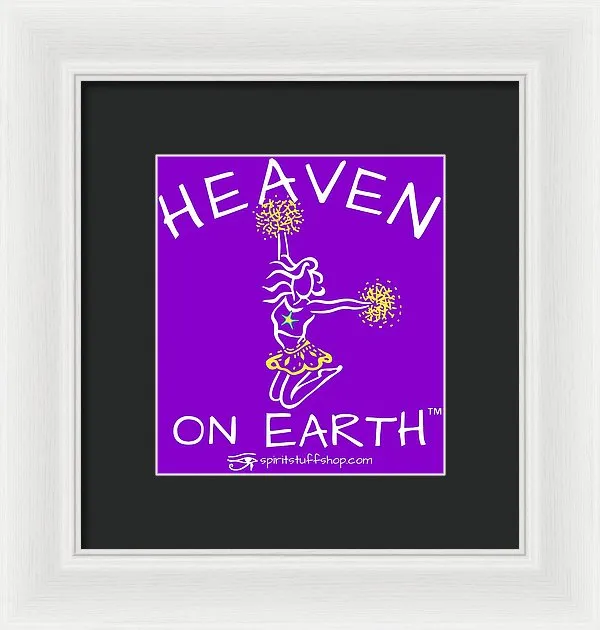 Cheerleading Heaven On Earth - Framed Print