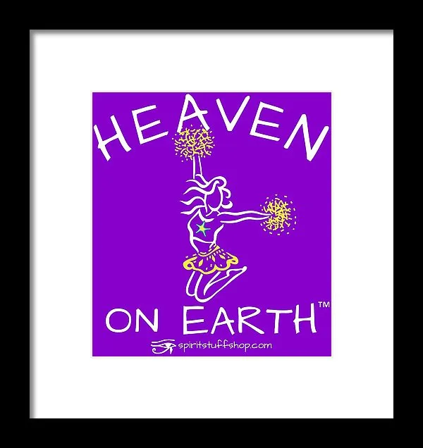 Cheerleading Heaven On Earth - Framed Print