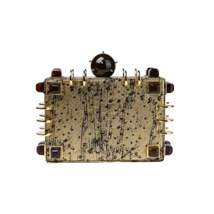 CHEST GOLD OSTRICH