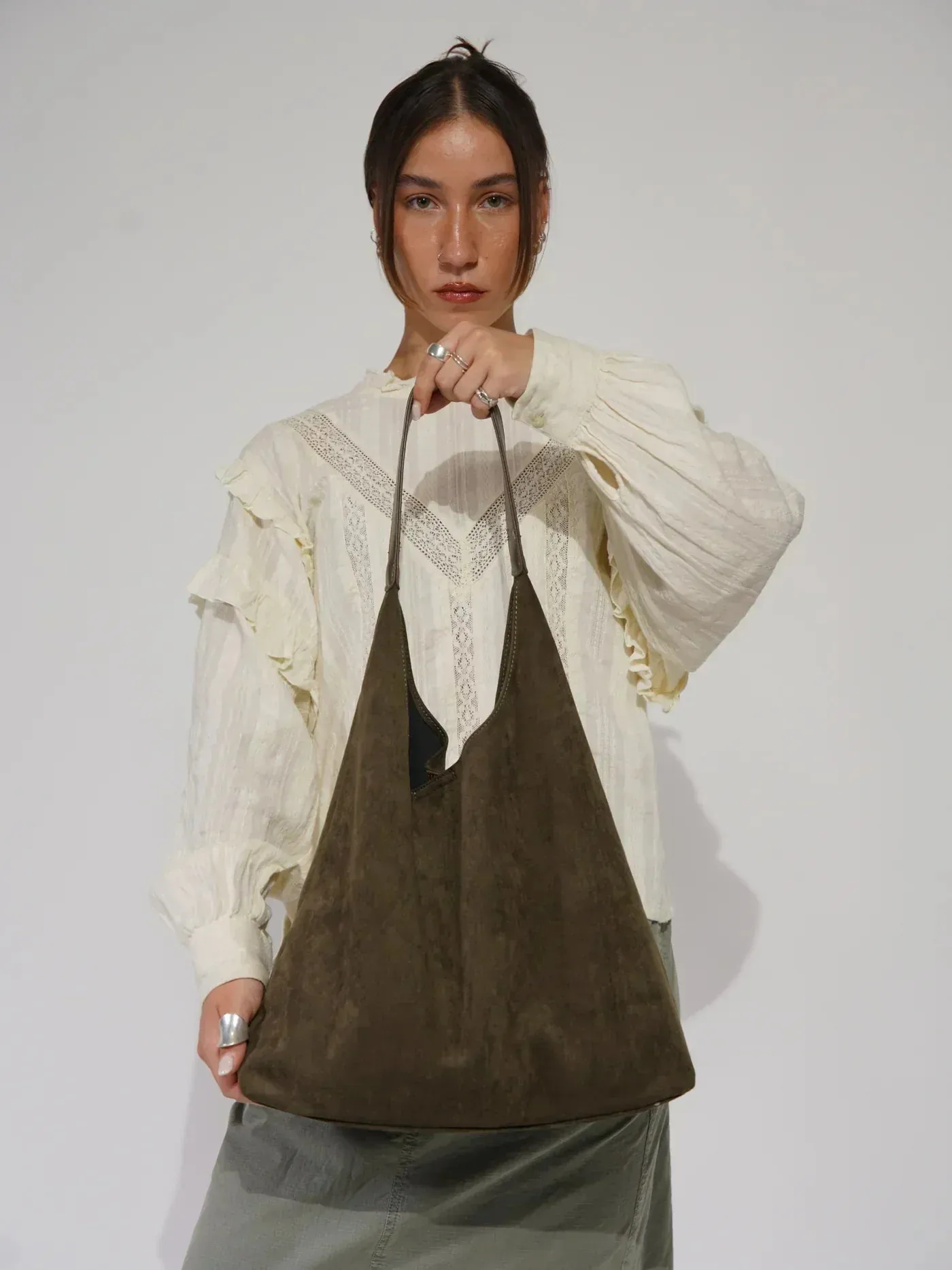 Chic Suede Tote Bag for Women