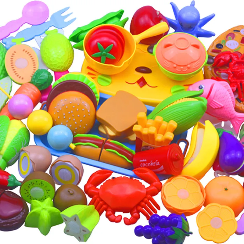 Children Cute Pretend Play Simulation Fruit Vegetable Set for Kids   Empty backpack (25*30*8)