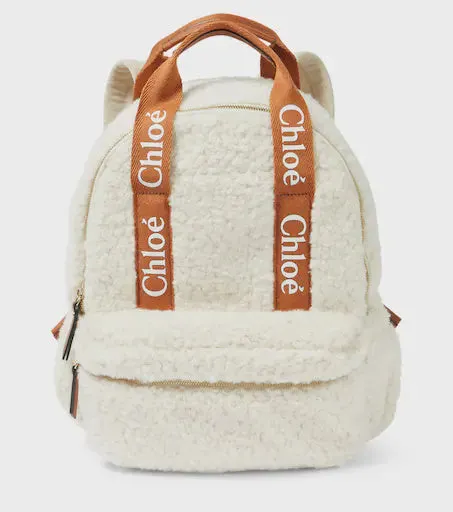 Chloe - Faux Shearling Rucksack - Brown