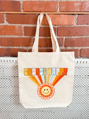 Choose Happy Tote Bag