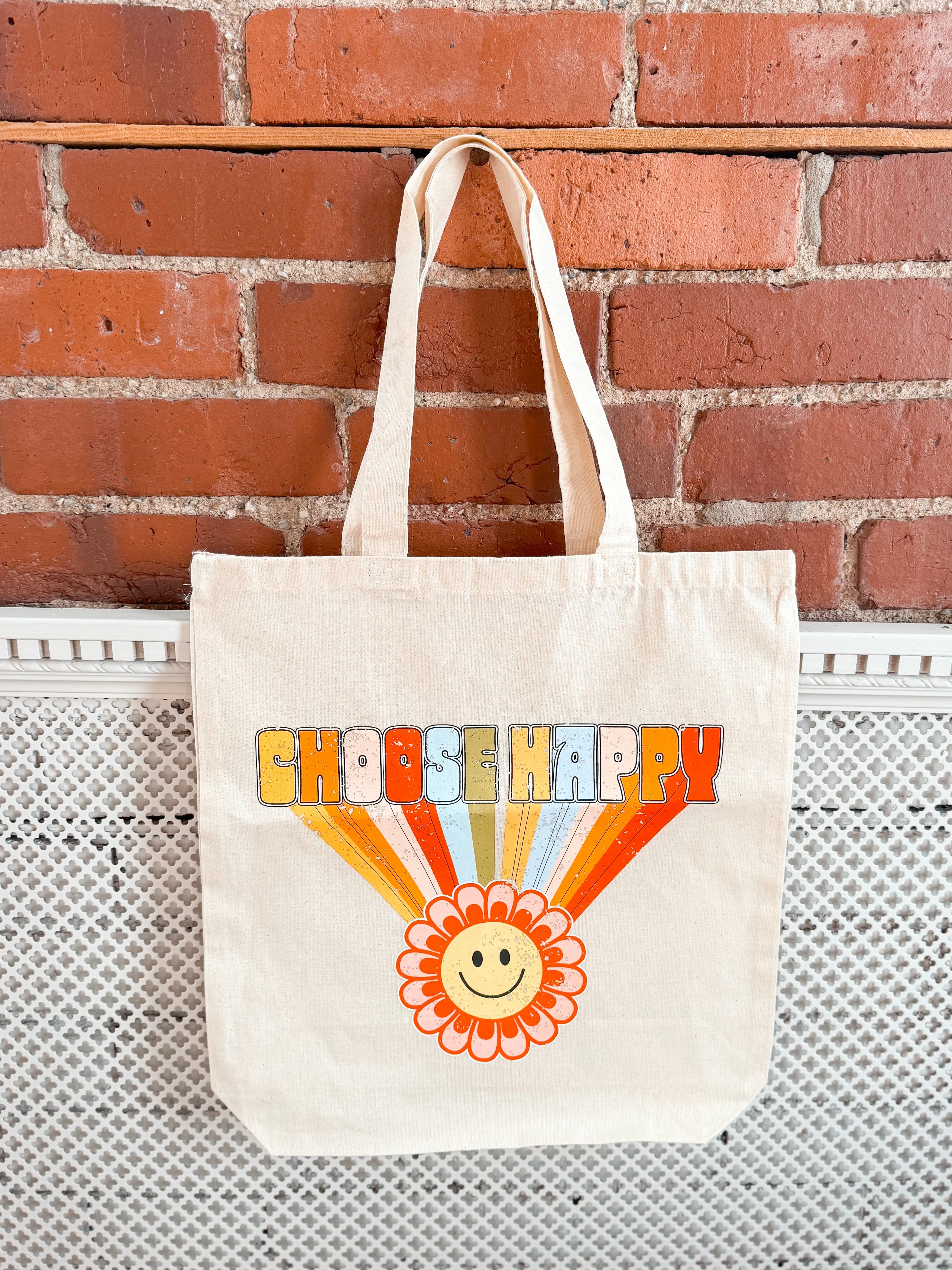 Choose Happy Tote Bag