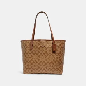 City Tote In Signature Canvas