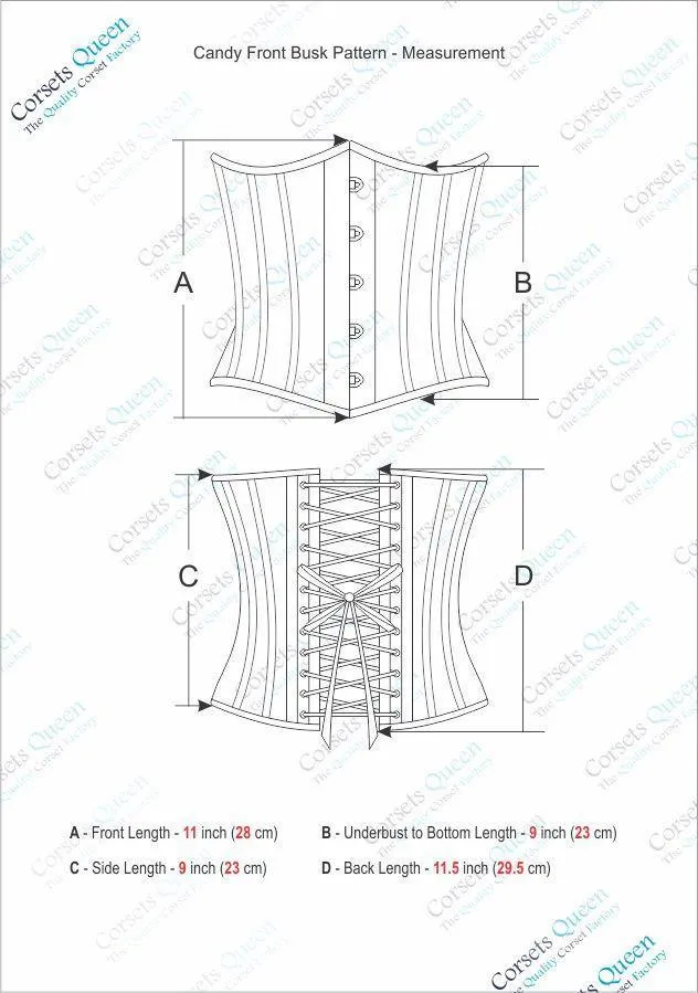 Colleen American Inspired Red, White & Blue Underbust Corset
