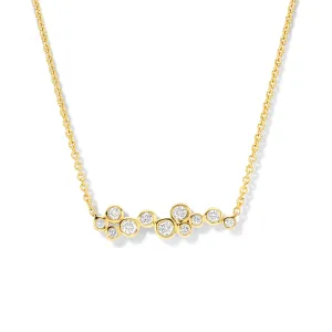 Collier avec motifs - Or Jaune, Diamants (064327/A)