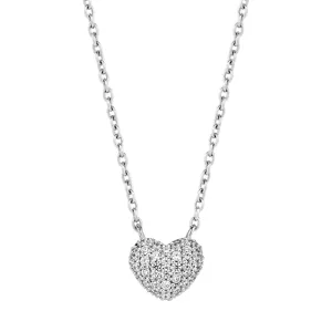 Collier Cœur TI SENTO - Argent, zircons (3899ZI)
