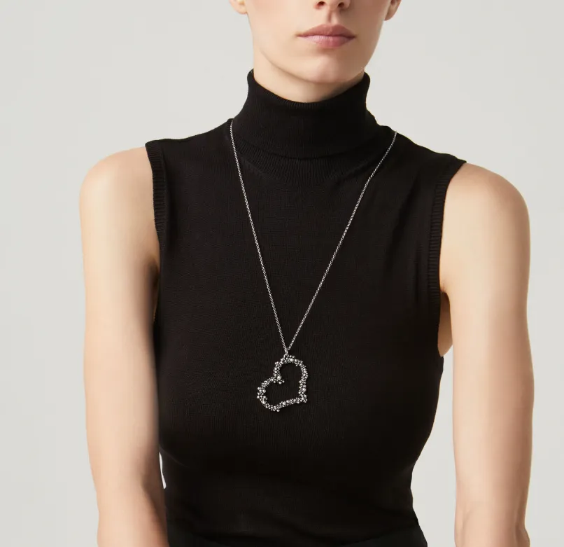 Collier Giovanni Raspini - Perlage Cœur, Argent (10150)