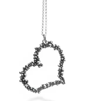 Collier Giovanni Raspini - Perlage Cœur, Argent (10150)