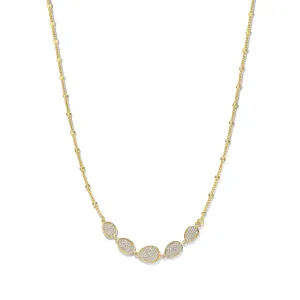 Collier Naiomy - Argent, plaqué or et zircons (N4Y59)