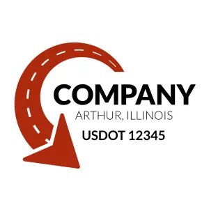 Company Name Truck Door Decal (USDOT), 2 Pack