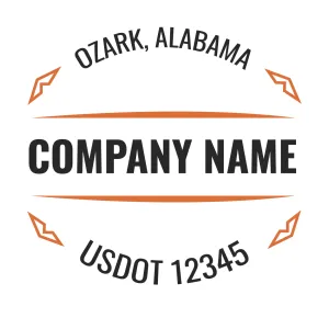 Company Name Truck Door Decal (USDOT), 2 Pack
