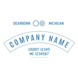 Company Name Truck Door Decal (USDOT), 2 Pack