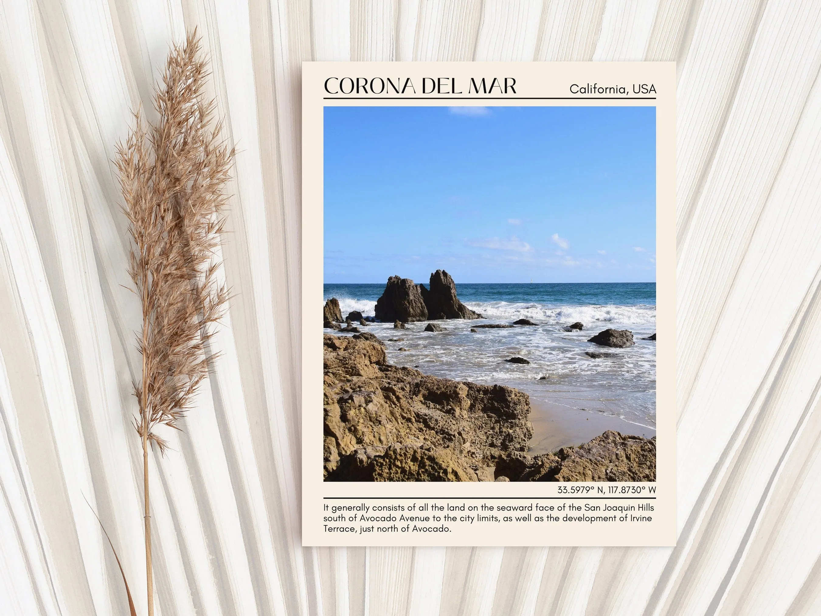 Corona del Mar Wall Art Canva, USA