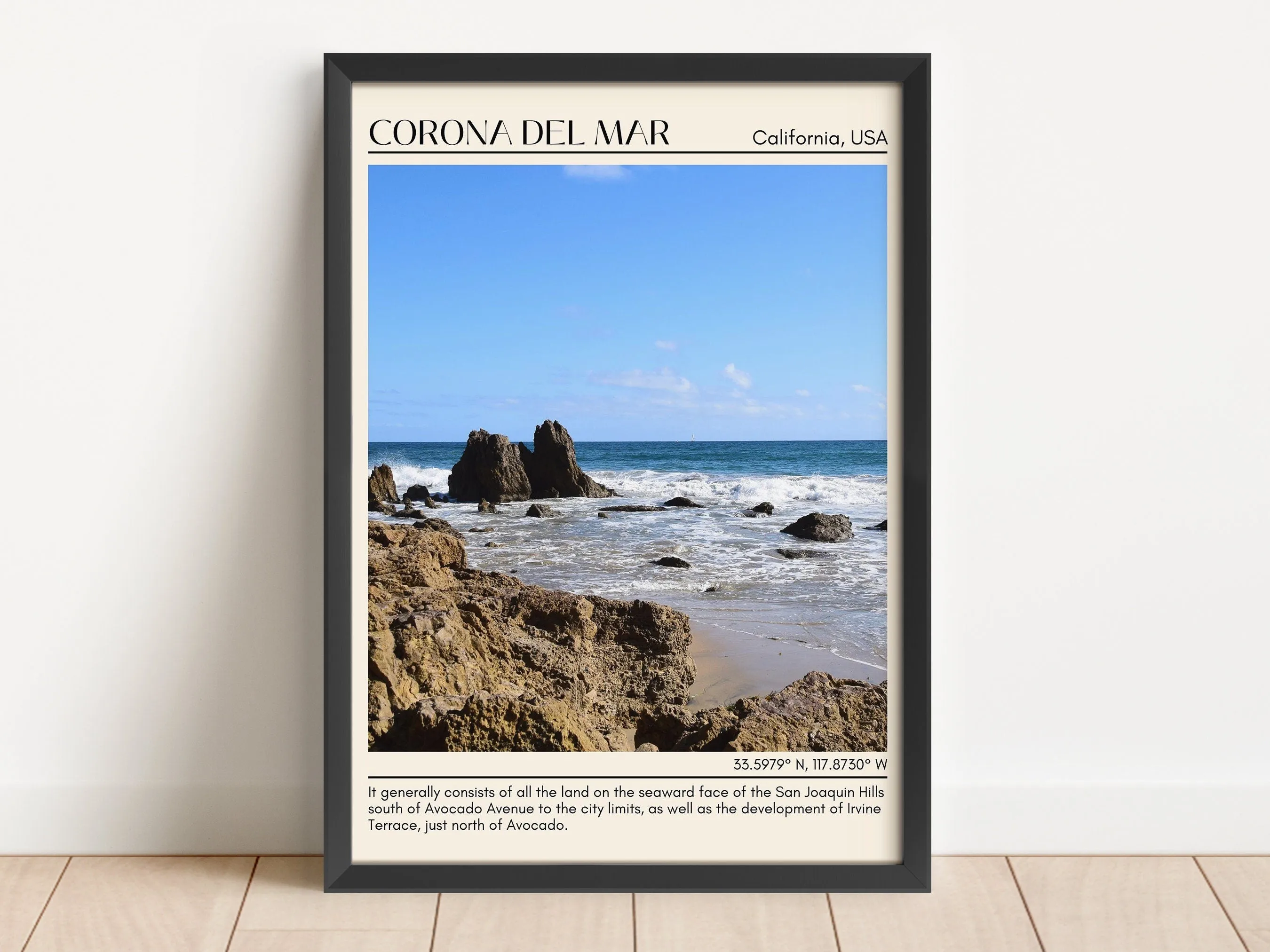 Corona del Mar Wall Art Canva, USA