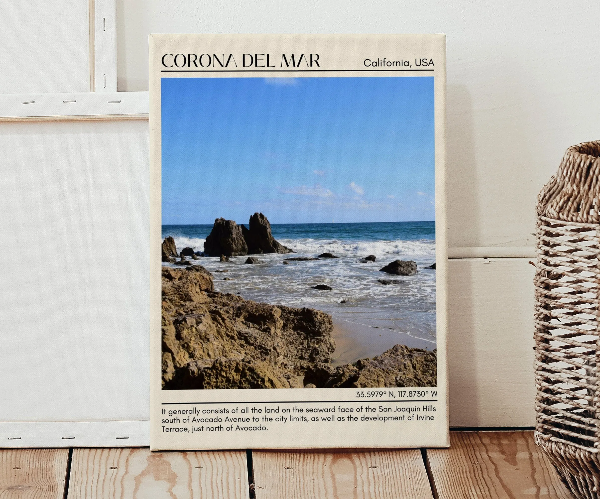 Corona del Mar Wall Art Canva, USA