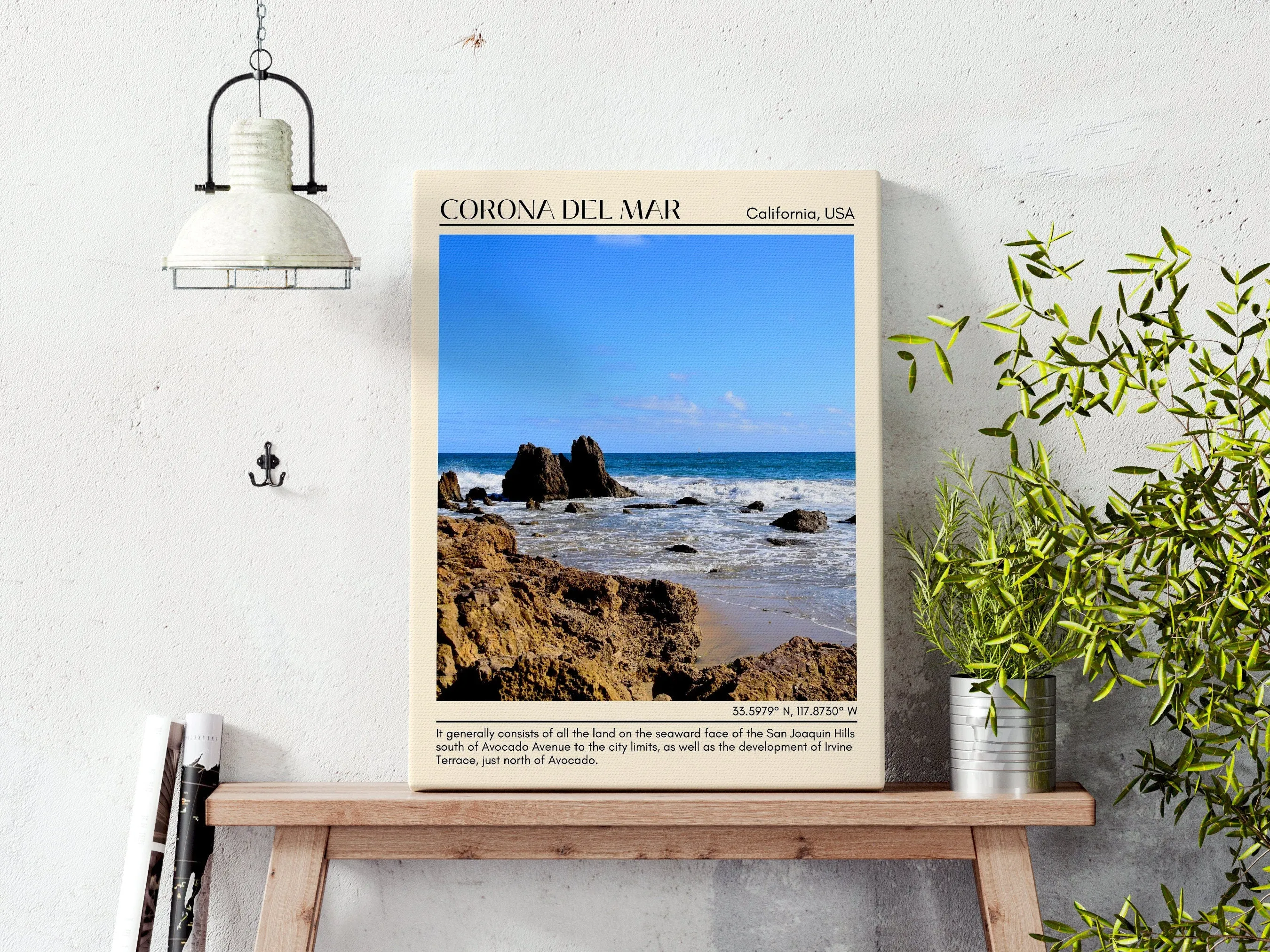 Corona del Mar Wall Art Canva, USA