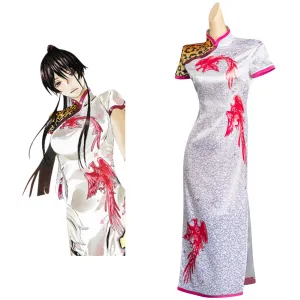 Cosplay Costume Cheongsam Dress Halloween Carnival Party Disguise Suit Jigoku Raku Hell\\'s Paradise sagiri