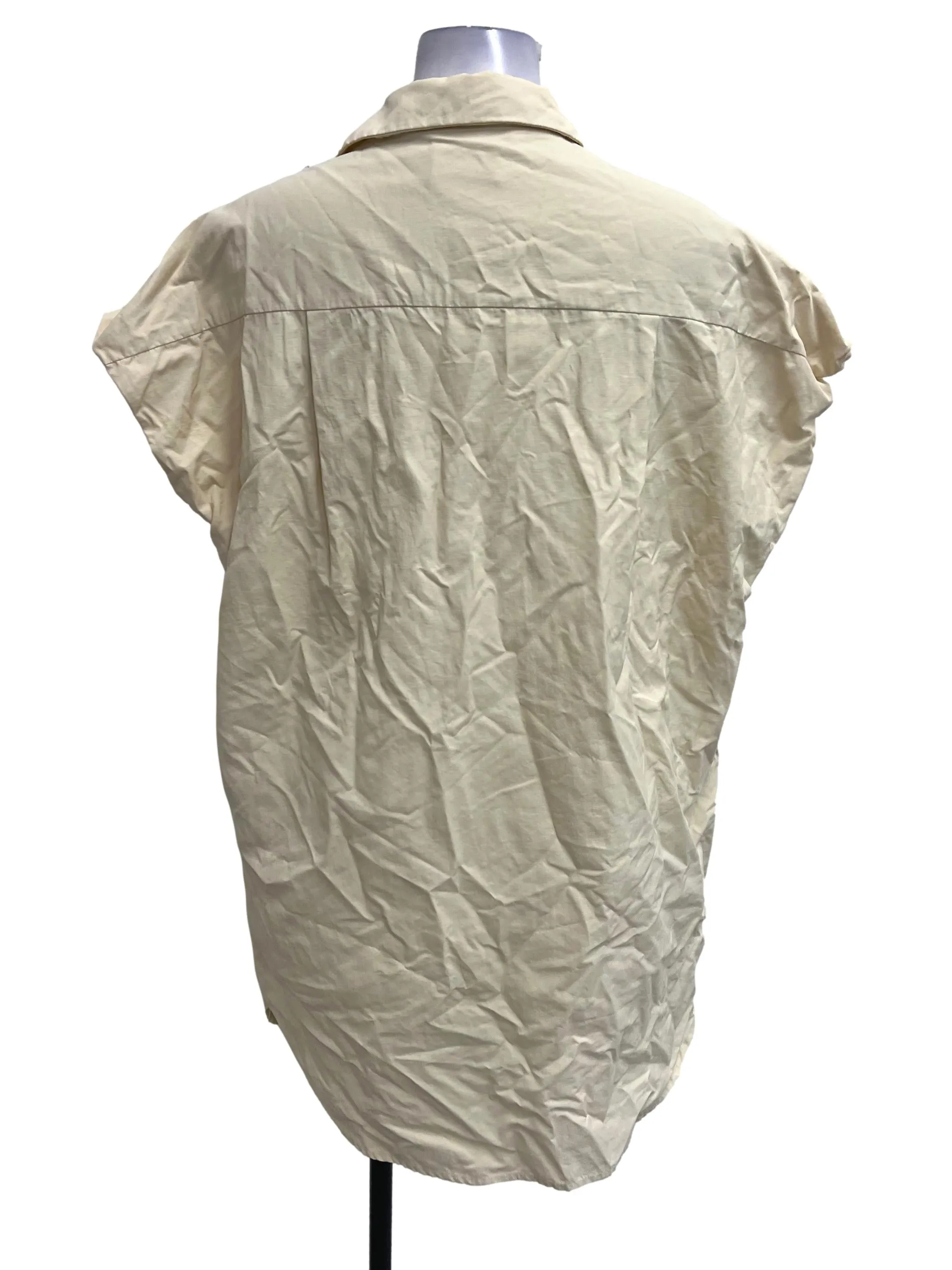 Cotton Button Down Shift Dress OSN