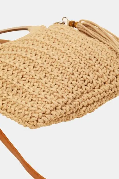 Crochet Knit Convertible Tote Bag [2 Colors]