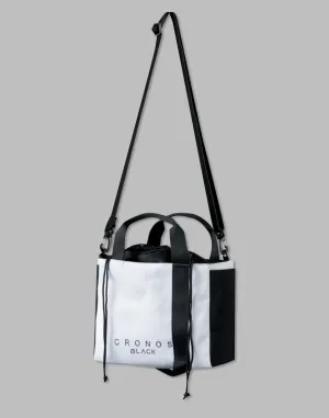 CRONOS BLACK TOTE BAG【BLACK×WHITE】