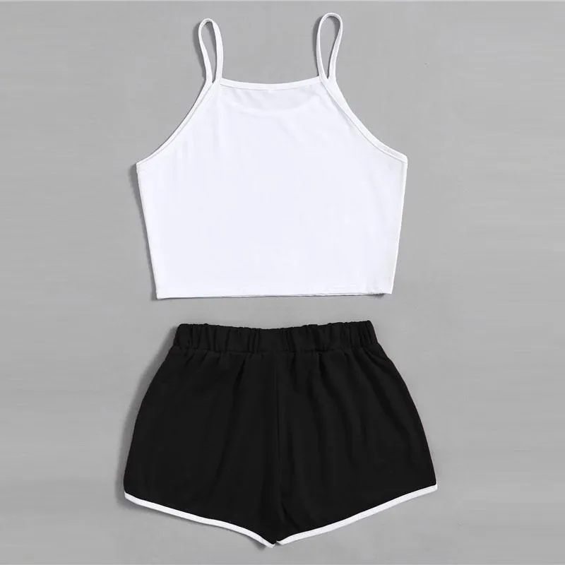 Crop Top & Shorts (2 Piece Set)