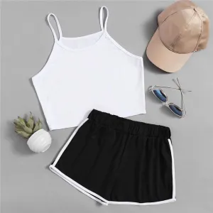 Crop Top & Shorts (2 Piece Set)