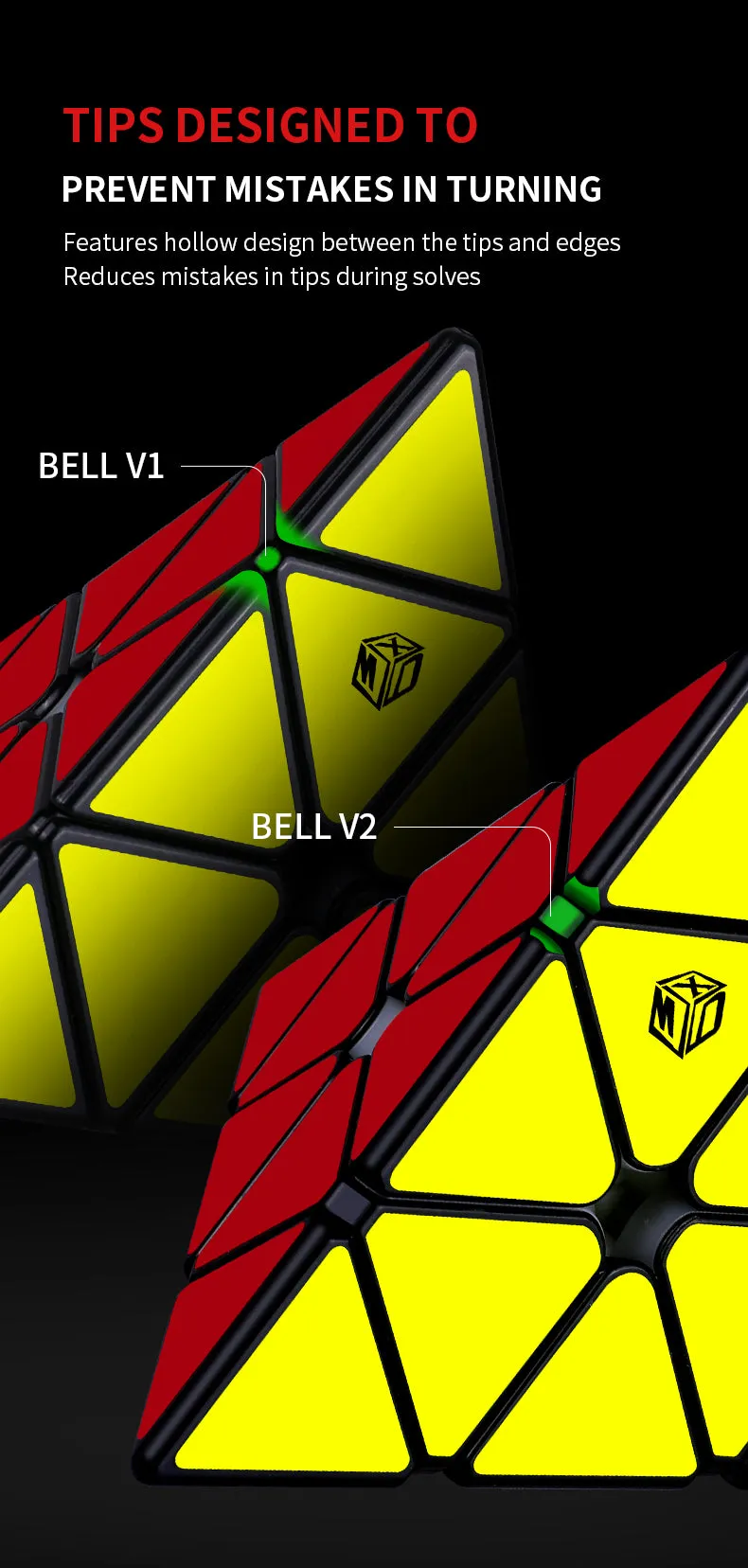 CSE Premium X-Man Bell Magnetic Pyraminx V2
