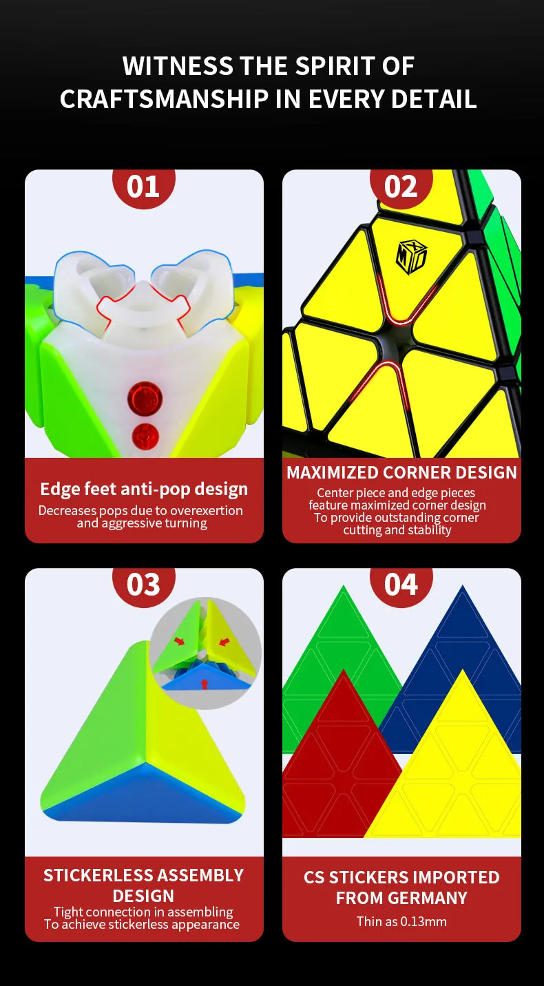 CSE Premium X-Man Bell Magnetic Pyraminx V2