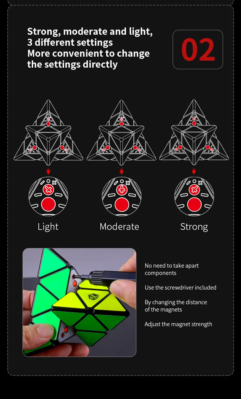 CSE Premium X-Man Bell Magnetic Pyraminx V2