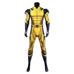 Deadpool 3 Wolverine Howlett Cosplay Costume Yellow Jumpsuit Outfits Halloween Carnival Suit