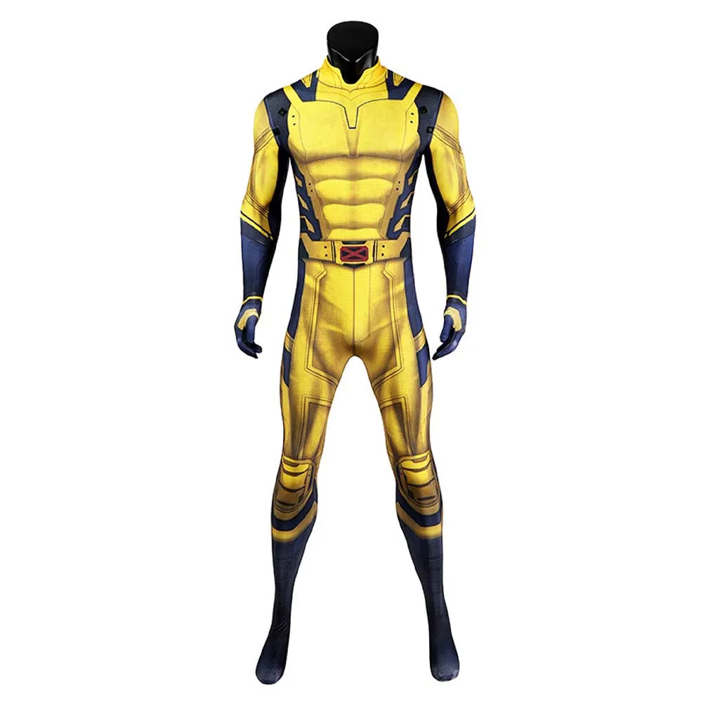 Deadpool 3 Wolverine Howlett Cosplay Costume Yellow Jumpsuit Outfits Halloween Carnival Suit