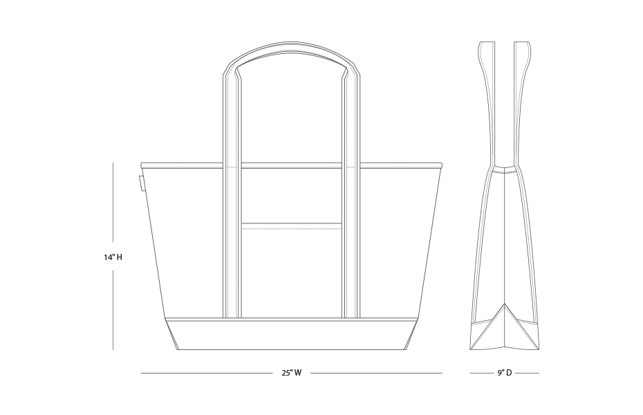 Delta Phi Lambda Large Canvas Tote Bag