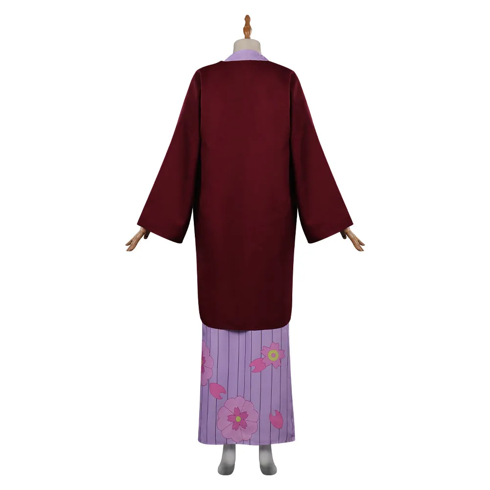 Demon Slayer Kanroji Mitsuri Cosplay Costume Kimono Outfits Halloween Carnival Suit