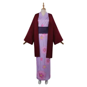 Demon Slayer Kanroji Mitsuri Cosplay Costume Kimono Outfits Halloween Carnival Suit