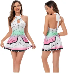 Demon Slayer - Kochou Shinobu Sexy Swimsuit Cosplay Costume Swimwear Outfits Halloween Carnival Suit-cossky®