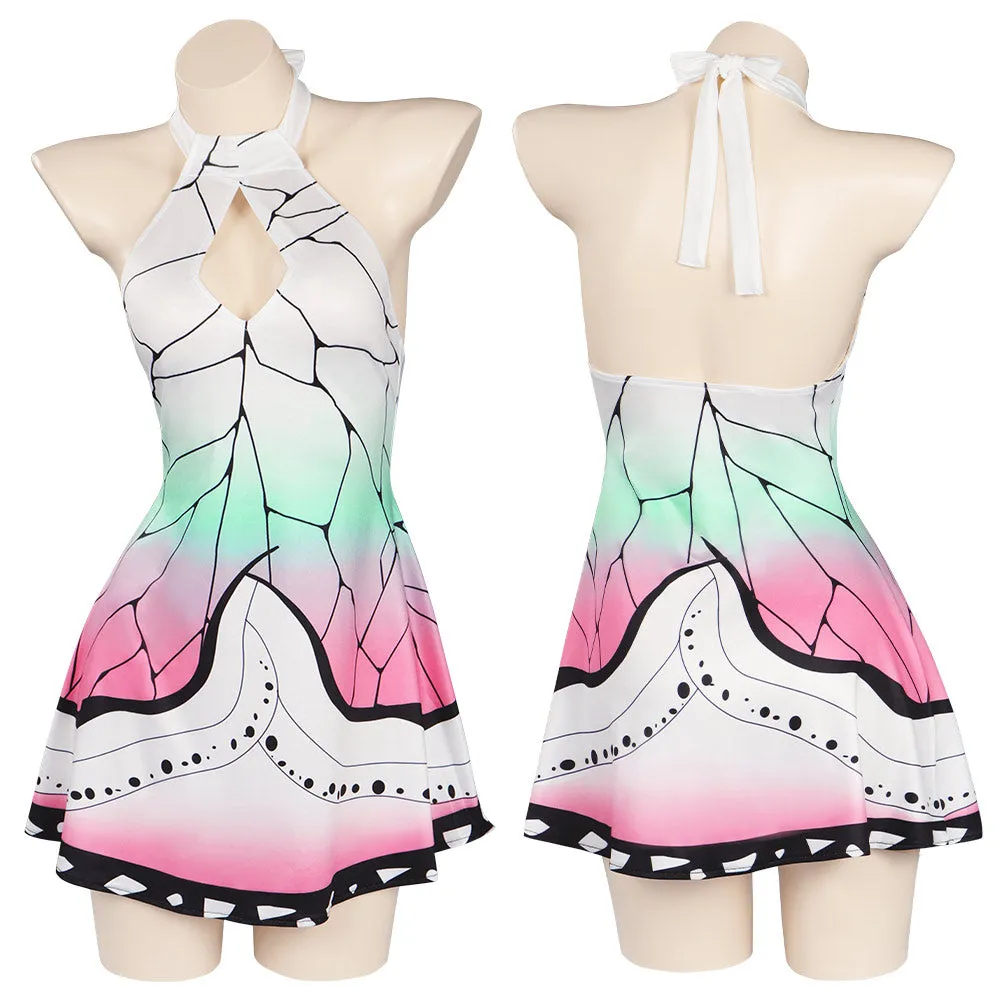 Demon Slayer - Kochou Shinobu Sexy Swimsuit Cosplay Costume Swimwear Outfits Halloween Carnival Suit-cossky®