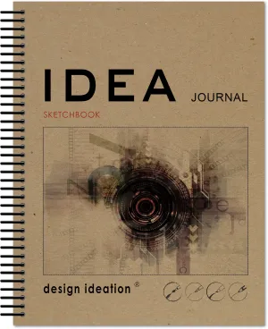 Design Ideation IDEA Journal Sketchbook. Spiral Bound. Journal Style. Multi-Media. (8.5" x 11") SB-2550-LS