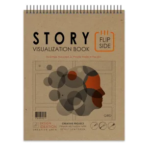 Design Ideation STORY. Spiral Bound Sketchbook. Top Spine. Multi-Media. (8.5" x 11") SB-50100-TS