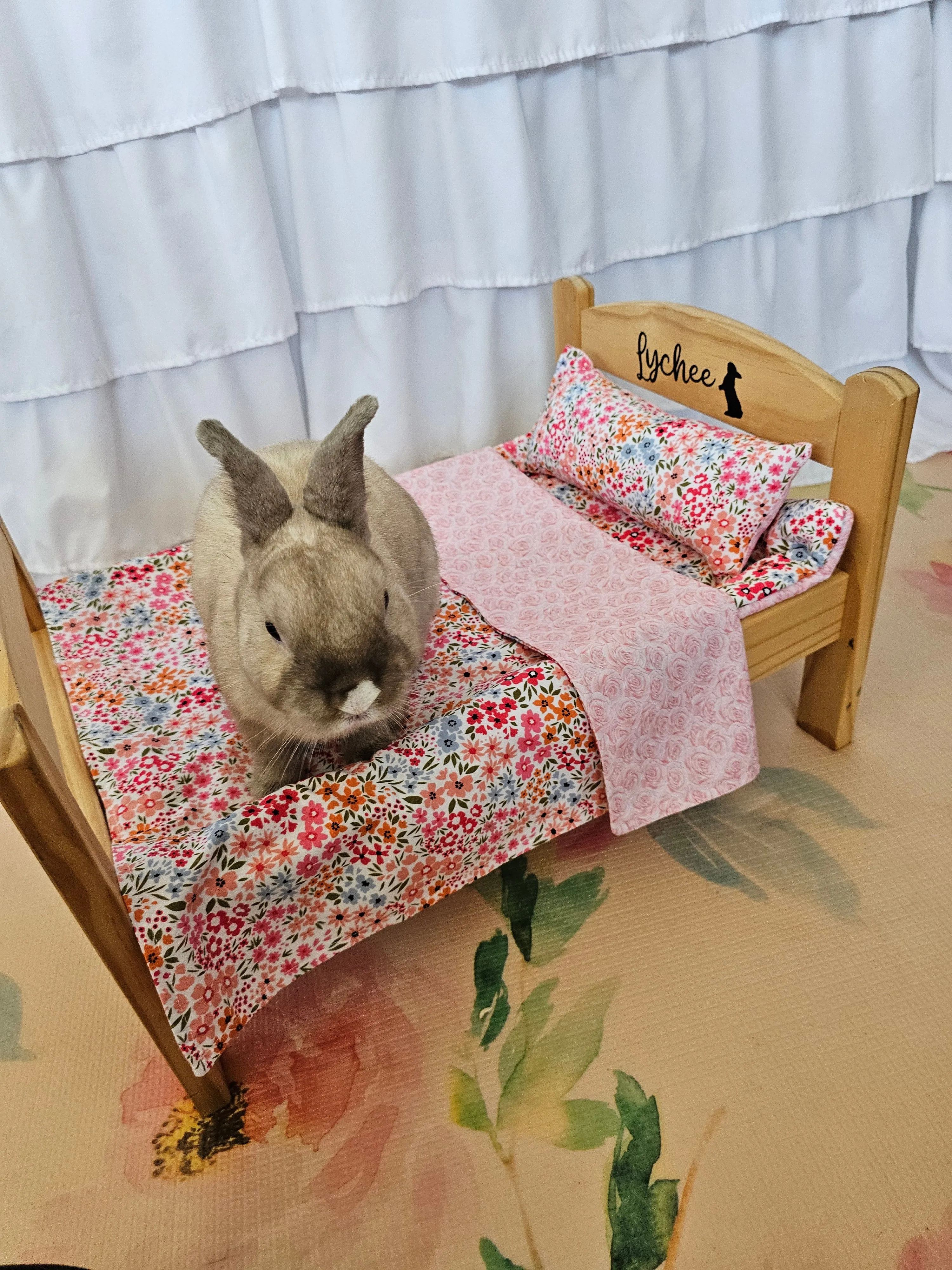 Design Your Own 100% Cotton Bunny Bedding Set for Wood Bunny Beds